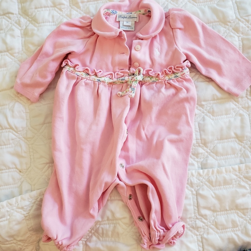 Ralph Lauren baby girl one piece pink